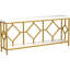 Canapé extra long de 70,9 po, console industrielle étroite derrière le canapé avec structure en métal à motif de losanges, rangement ouvert à 2 niveaux pour le vestibule, salon