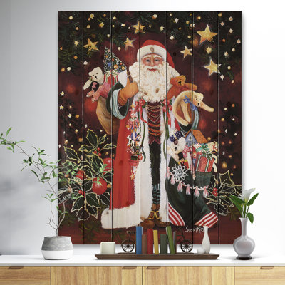 « happy père noël magic of christmas », peinture
