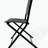 3PCS Patio Bistro Set, Patio Set of Foldable Patio Table and Chairs,Outdoor Patio Furniture Sets,Black