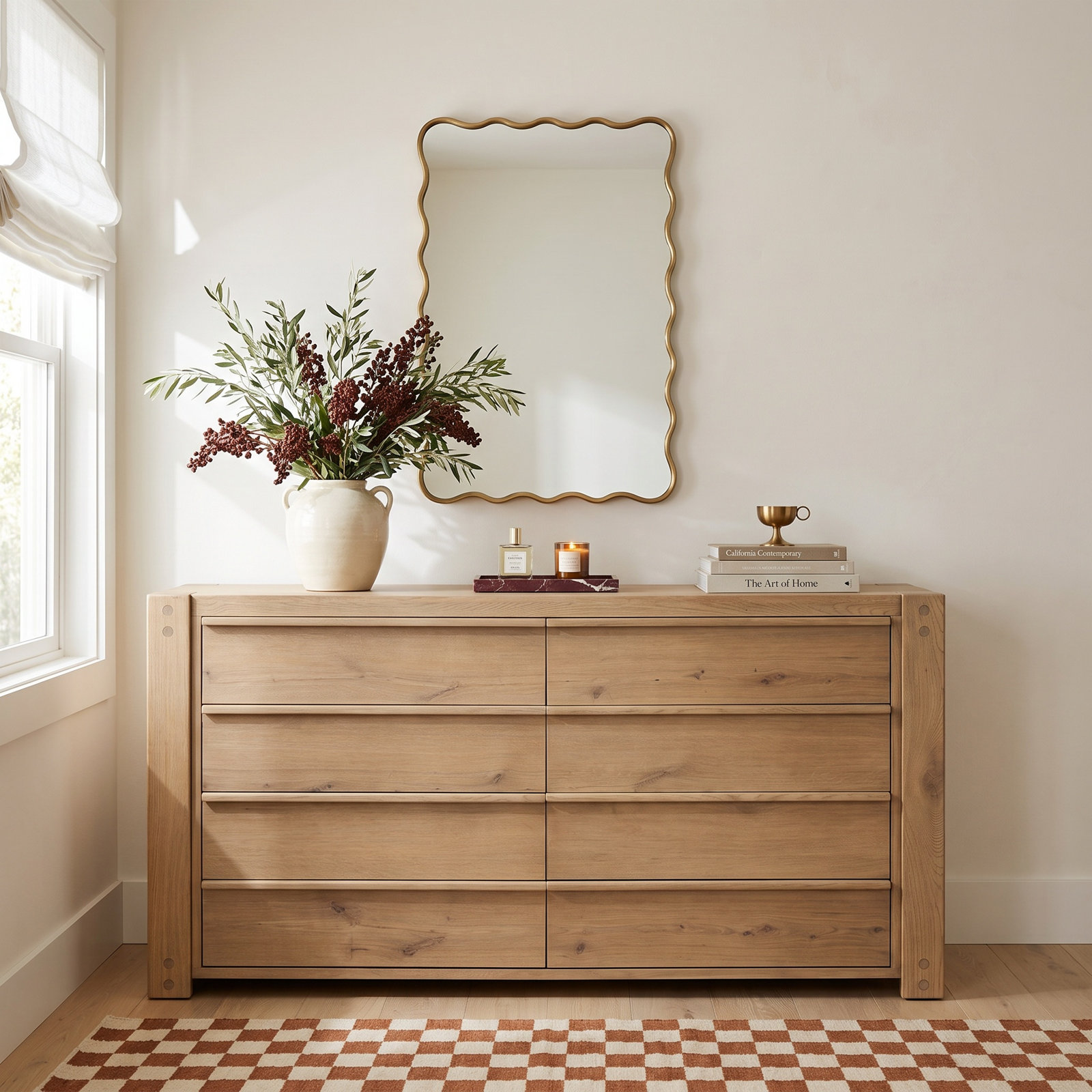 Neroli 75" Oak 8-Drawer Dresser