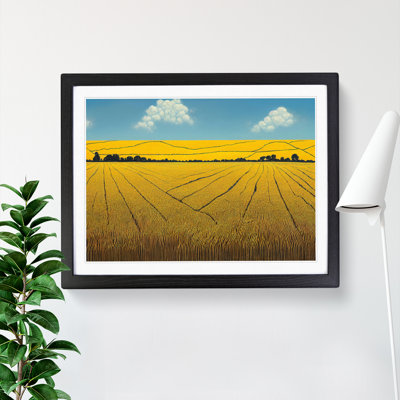 Gorgeous Wheat Field - Framed Print