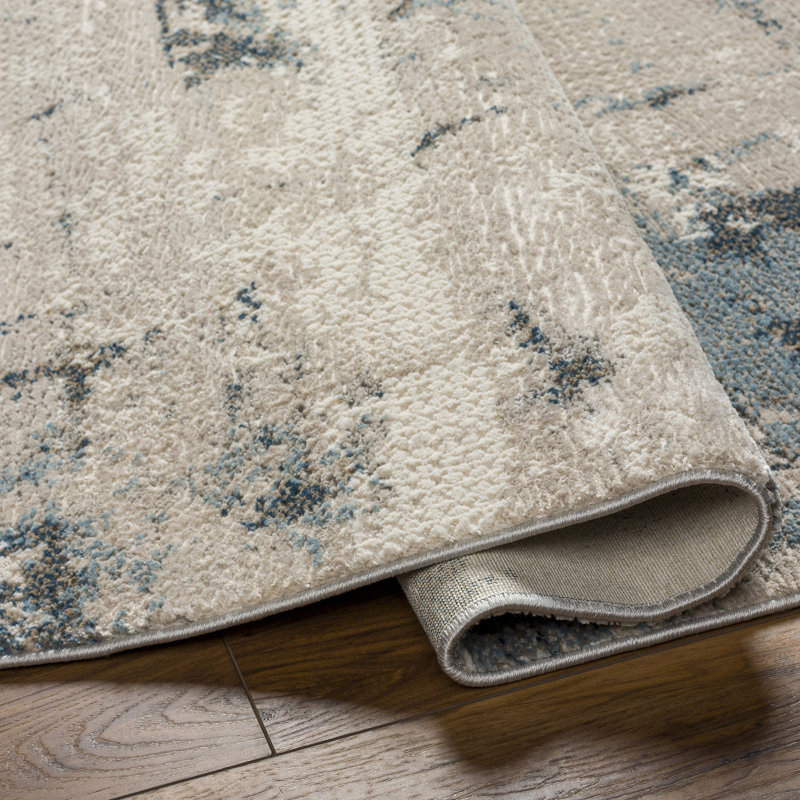 Abstract Indoor Rug, Rectangle 9'2" x 12'