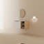 Meuble-lavabo à fermeture en douceur 36 po avec lavabo et petites tablettes de rangement
