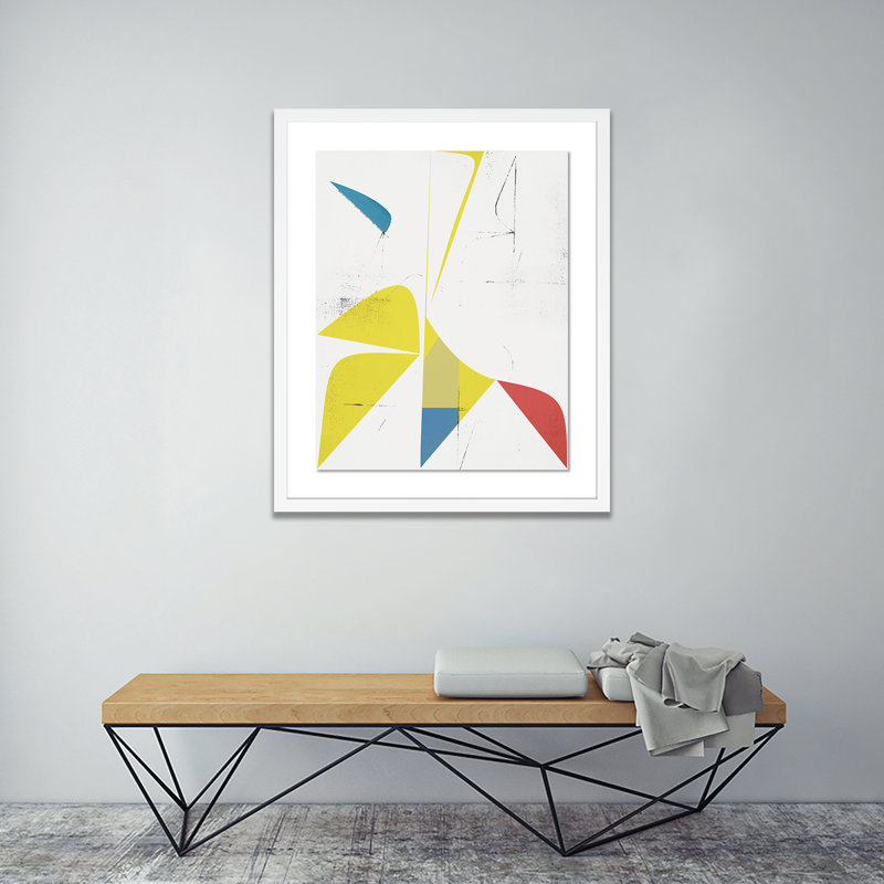 Mirbel Print by Bangbouh Studio, 60" H x 49" W x 2.5" D, White