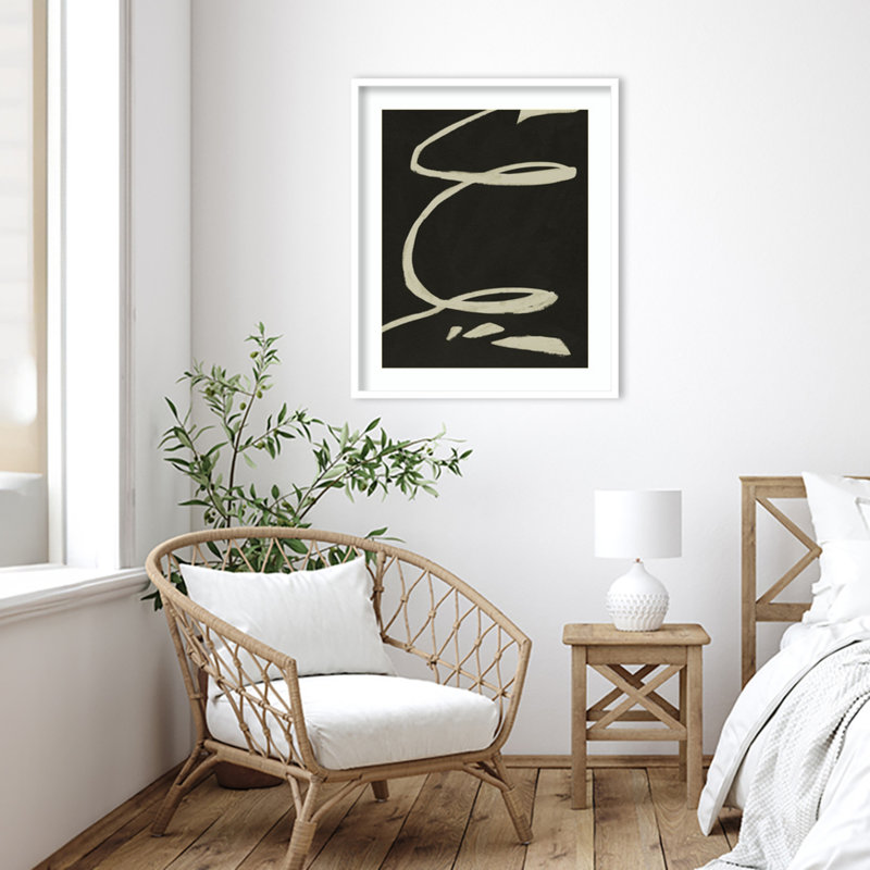 «Neutral Spring III», impression encadrée sur papier par Jacob Green, Cadre blanc, H 33 po x l 28 po