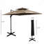Parasol excentré 10 pi avec base Outsunny
