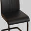 Chaises de salle à manger modernes, chaise d'appoint rembourrée en similicuir à haut dossier avec pieds en métal argenté-1320193371-1320193380-1320193382