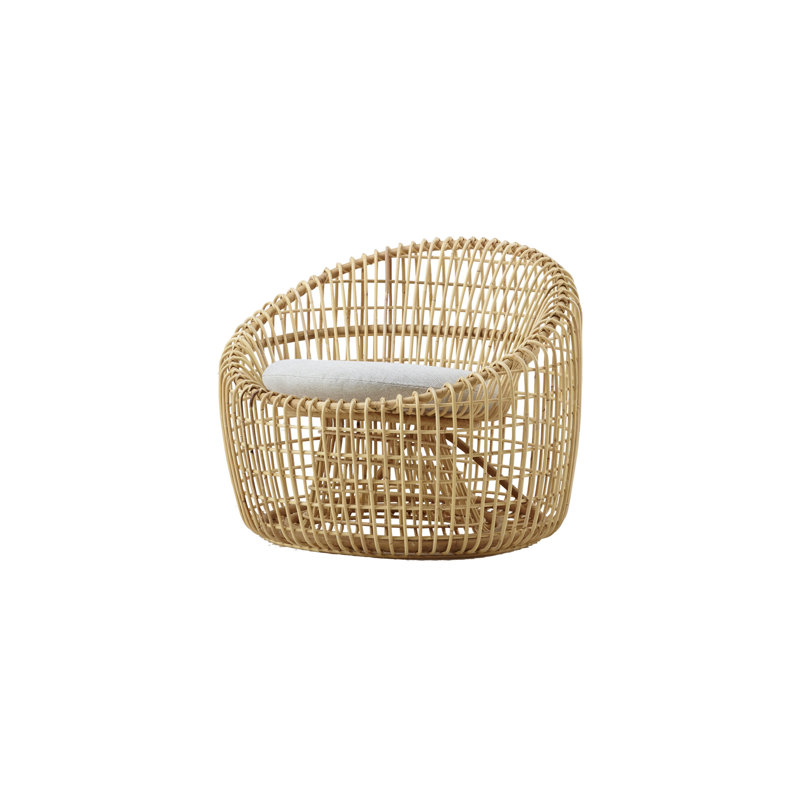 Nest Barrel Chair, Natural, Dark Gray