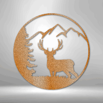 Décoration murale gracieuse en métal découpé au laser thermolaqué pour la maison et le bureau, disponible en plusieurs tailles et couleurs