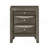 Elegant Gray Storage Nightstand