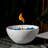 Round Concrete Tabletop Fireplace Wax burning Fire Pit Bowl - Indoor and Outdoor Use-86193661