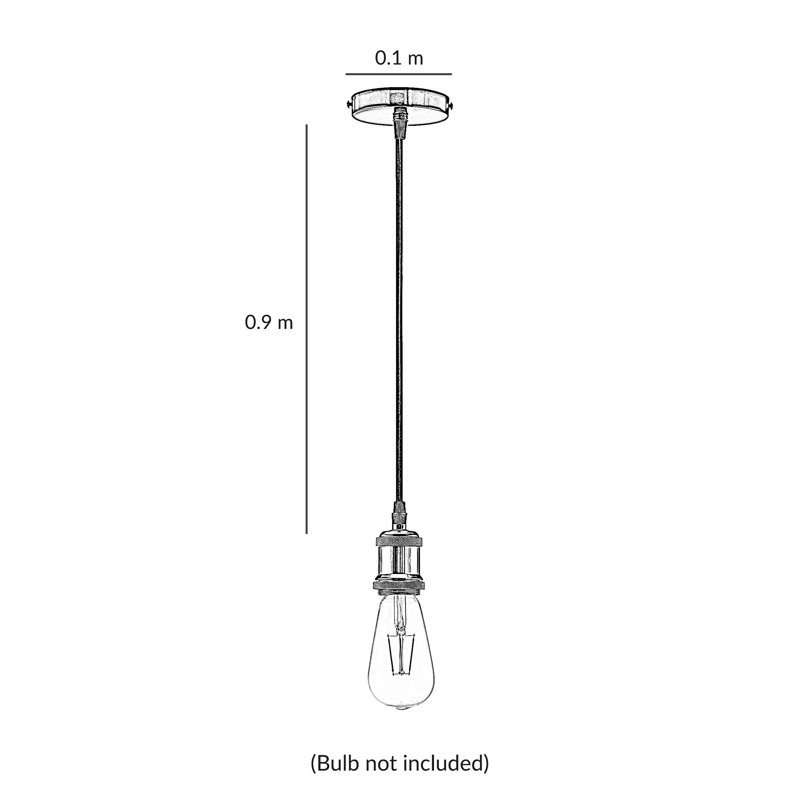 Cardenas 1 - Light Single Pendant, Black Pearl