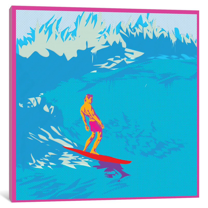 «Surfing», impression sur toile tendue, H 18 po x l 18 po x P 1,5 po