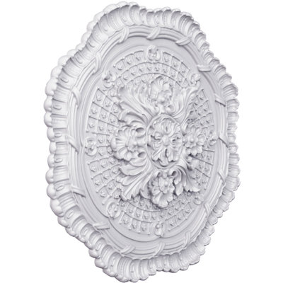Endurathane Sally Ceiling Medallion, 22 1/2"OD x 2"P, Factory Primed
