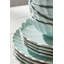 French Perle Scallop Ice Blue 12Pc Dinnerware Set