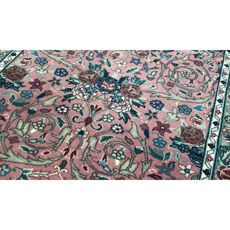 Hand-Knotted High-Quality Rose Area Rug