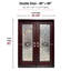 Porte d'entrée extérieure pré-montée en acajou prête à installer pour l'extérieur-63646197-63646199