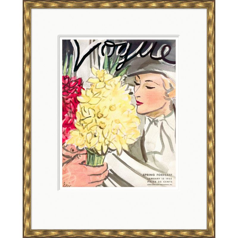 Couverture Vogue, printemps, Carl Erickson, 15 janvier 1933, Doré