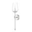 Applique murale 1 lumière 25,25 pouces en nickel brossé Dominique-1308434015
