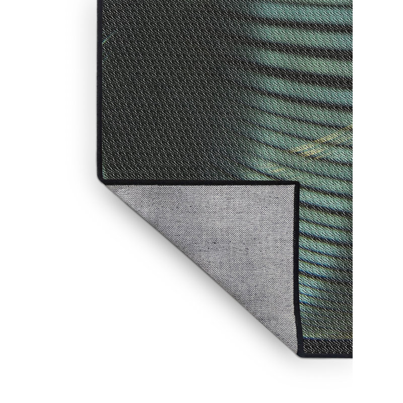 Tapis 100% à motif lavable à la machine 1843, Rectangle 5 pi x 8 pi