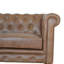 Canapé Chesterfield à accoudoirs roulés en cuir véritable 59,0551 po Rosito