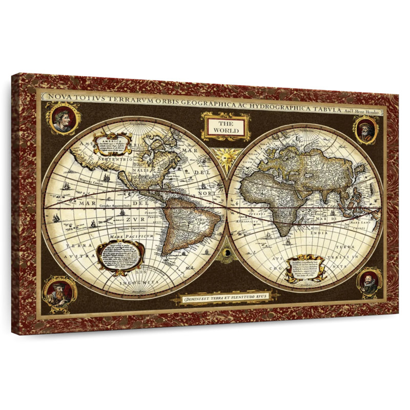 Carte du monde Aliaz, H 26 po x l 39 po