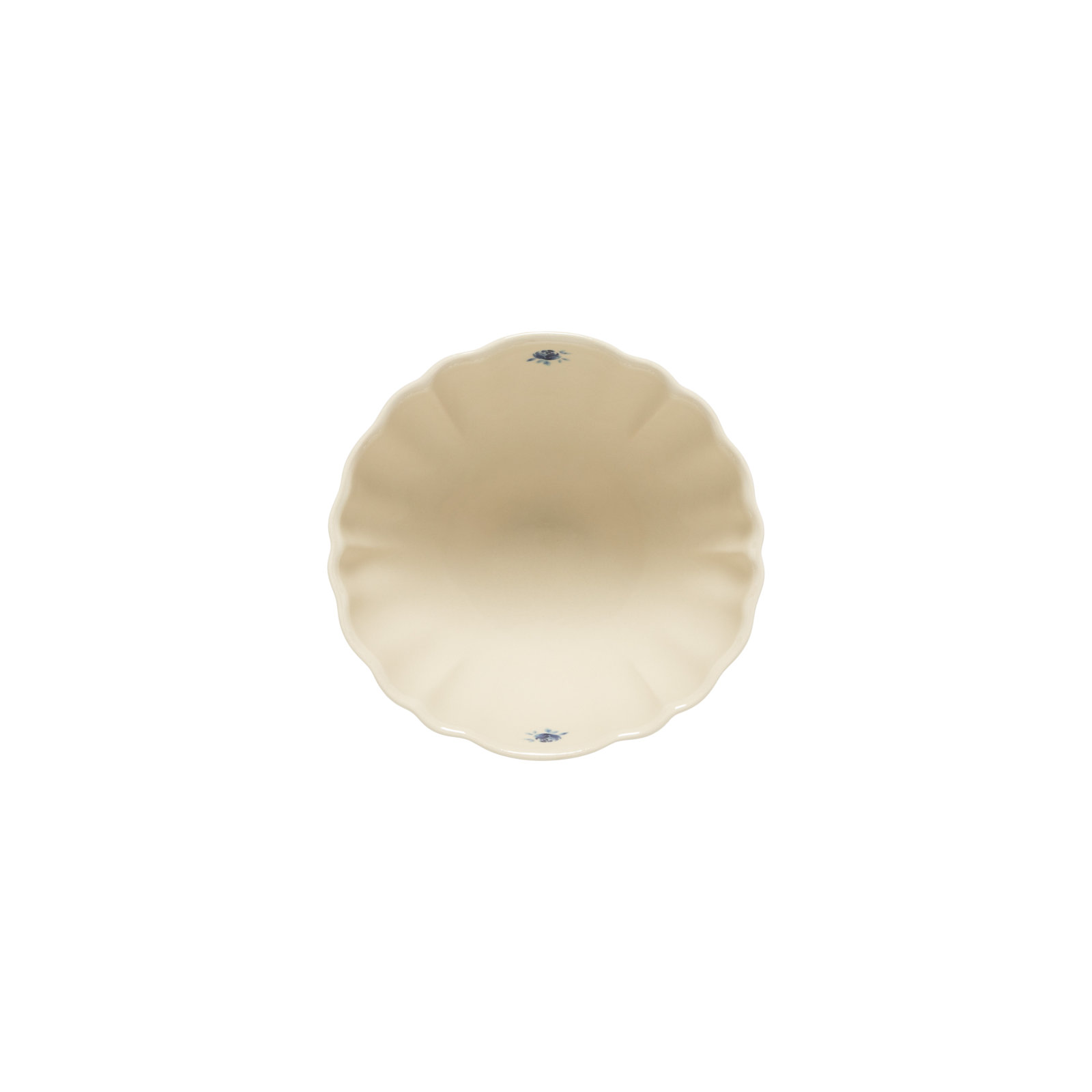 Vila Stoneware Cereal Bowl, Beige/Blue