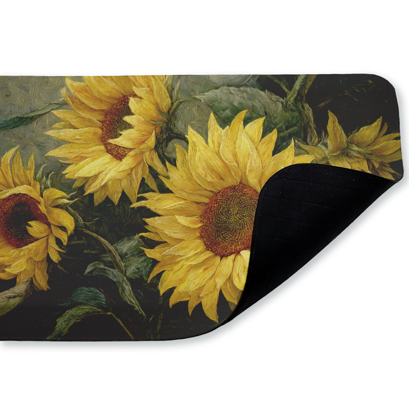 Tapis de cuisine ergonomique Sunflowers For The Soul, antidérapant, 18 po x 30 po