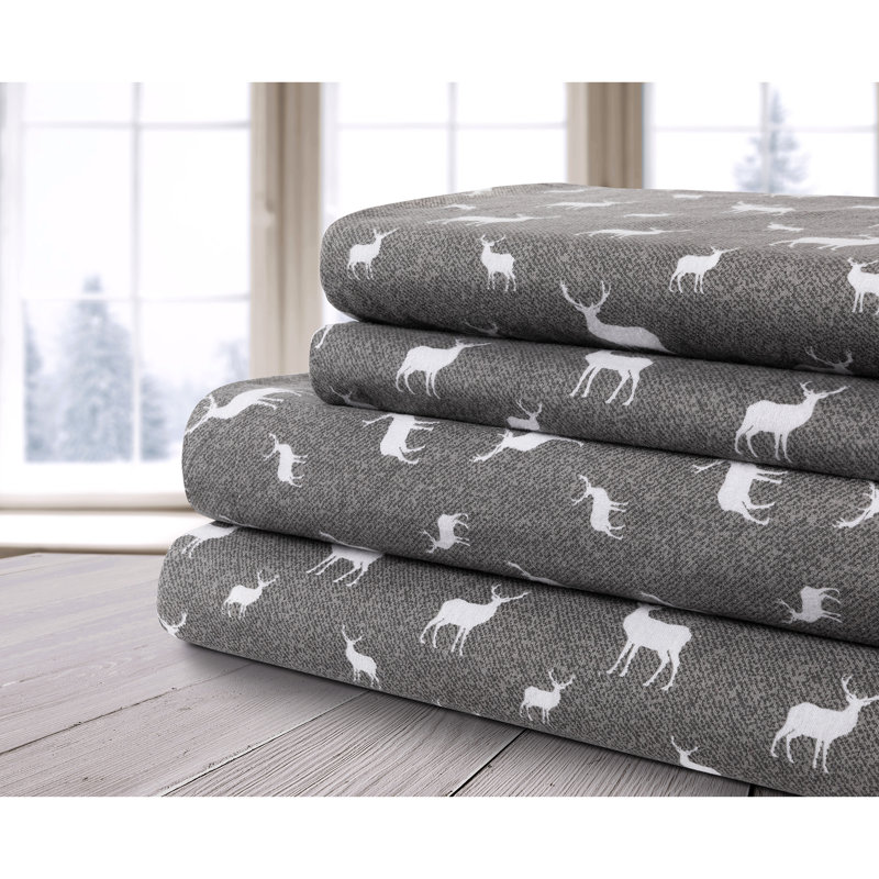 100% Cotton Fitted Sheet, Queen Sheet Set + 1 Fitted Sheet + 2 Pillowcases