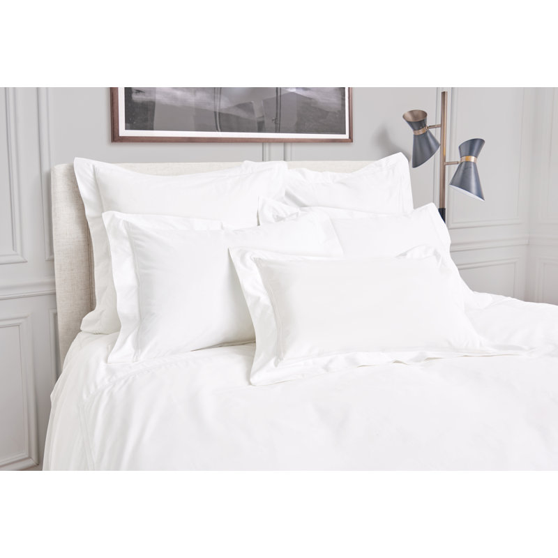 Coltrane 400 Thread Count 100% Cotton Percale Sheet Set, White, King