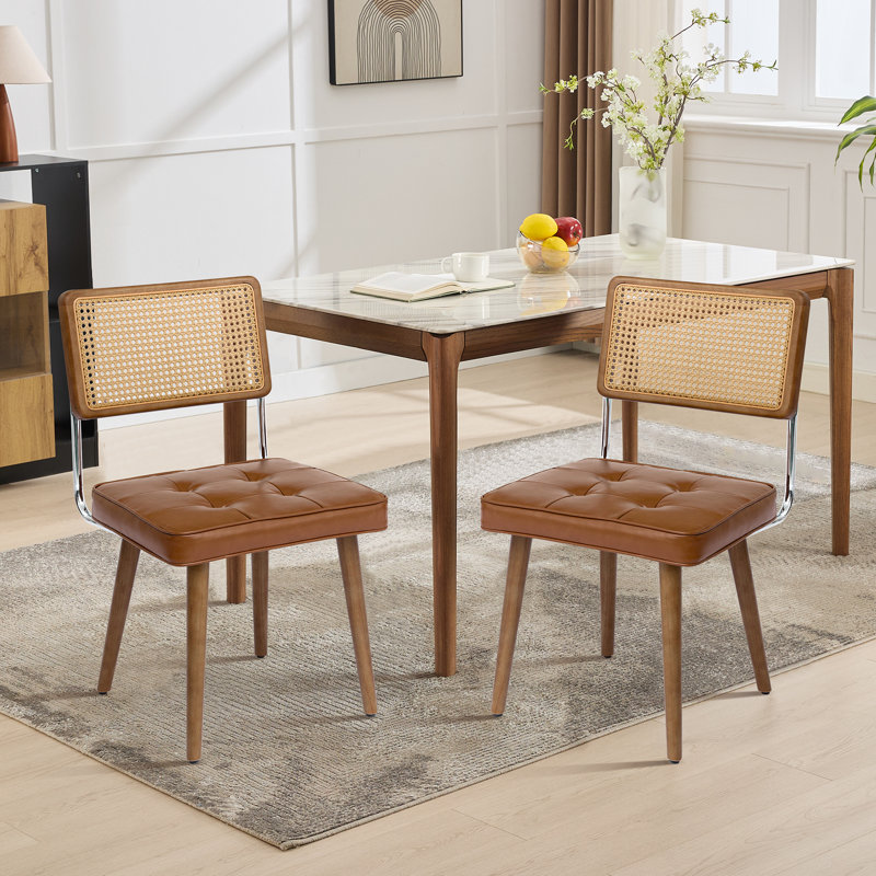45.97cm H Stacking Side Chair in Brown