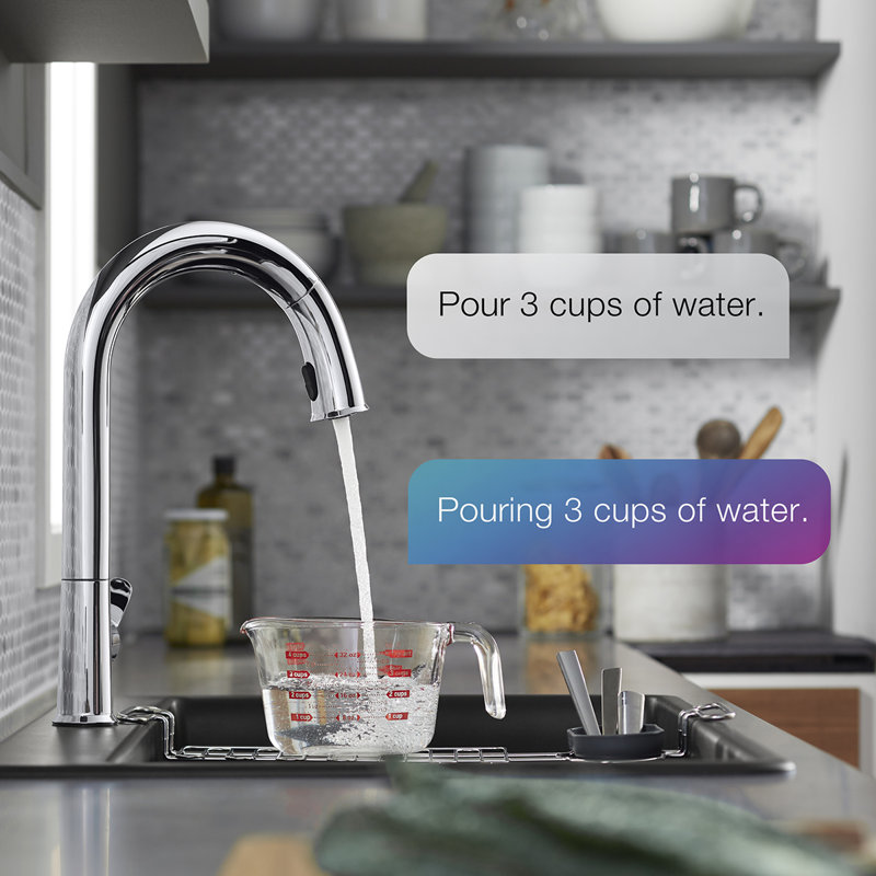 Sensate Kitchen Faucet with Konnect, Polished Chrome