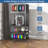3D Printer Cabinet With Double Layer 3D Printer Filament Storage Rack,Acrylic Cabinet Doors & T-Bar Holder,Built-In Power Strip
