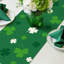Chemin de table vert et blanc Shamrock Clover, St. Spring-2082867163