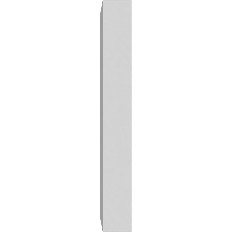 Standard Foster Plinth Block with Square Edge, 8" H x 4" W x 1" D