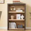 Bibliothèque standard Ann à 5 niveaux en bois, chêne brun/naturel, 180 cm H x 79 cm L-364607480-443083135