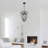 5-Light Dimmable Black Urn Cage Farmhouse Chandelier Pendant Light-734734655