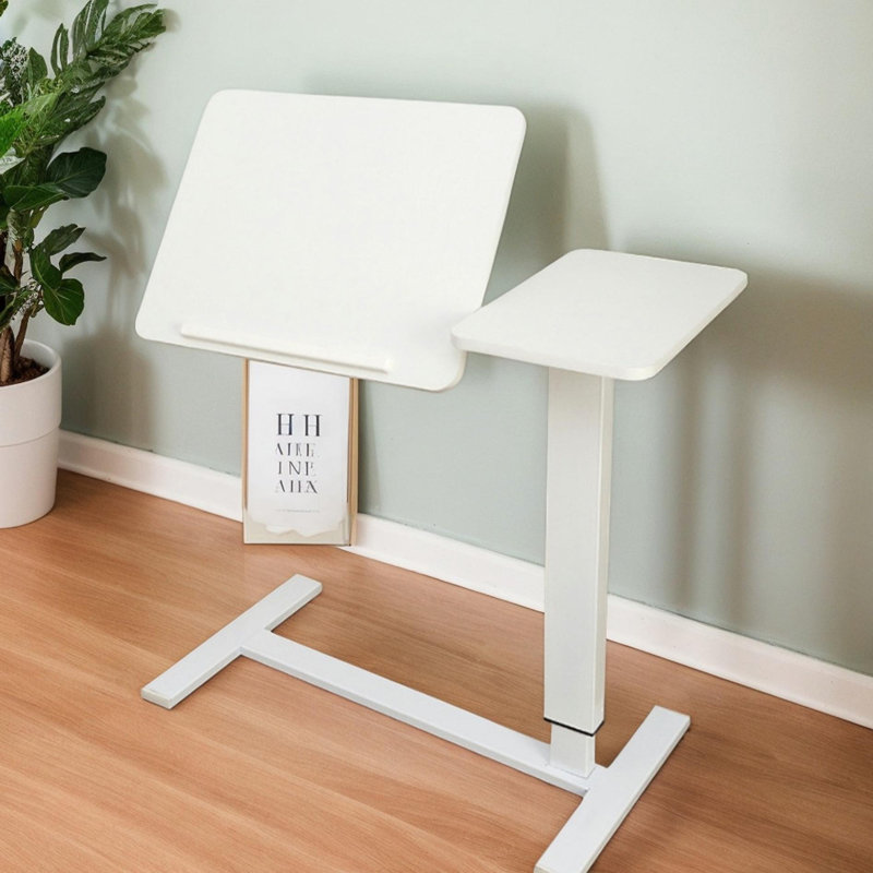 Uniquely designed end tables, White Top/White Base