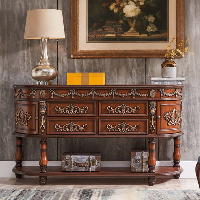 Castleman 78.7'' Solid Wood Console Table