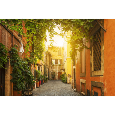 " Old Street In Trastevere In Rome "