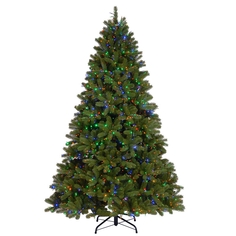 7.5 ft. Downswept Douglas Fir Tree with Dual Color® LED Cosmic Lights®