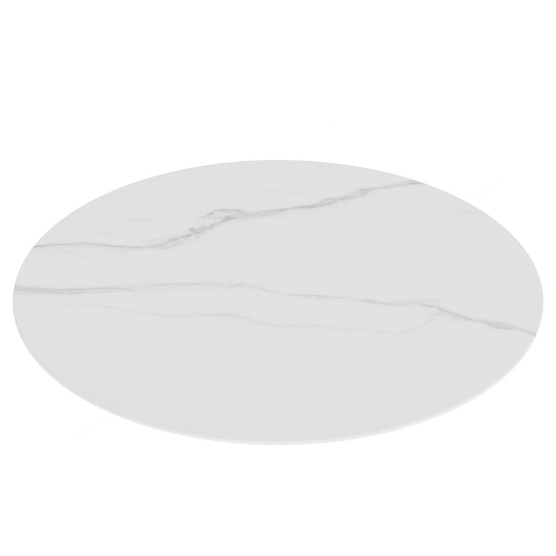 Plateau de table rond en verre trempé de 20 pouces avec design en marbre, plateau de remplacement et de couverture, table de salle à manger blanche, table de café, table de patio, convient pour l'intérieur et l'extérieur