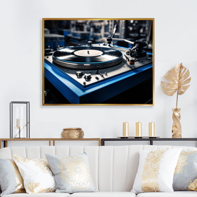 Disques vinyles nostalgie sur toile