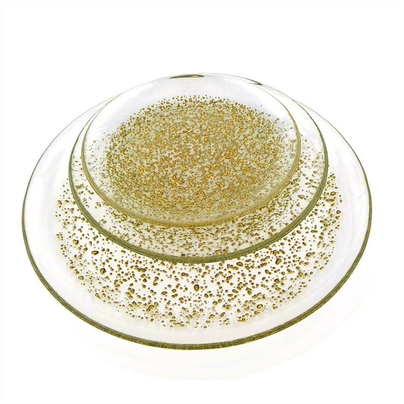 Service de table 12 pièces, service pour 4 Isla, Transparent / or