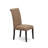 9 Piece Dining Room Table Set Includes a Rectangle Butterfly Leaf Kitchen Table and 8 Light Sable Linen Fabric Upholstered Chairs, Black-2028672233-2028672214-2081428698
