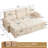 84'' Upholstered Sleeper Sofa L Shape Sofa Bed With Storage and USB-1096259581
