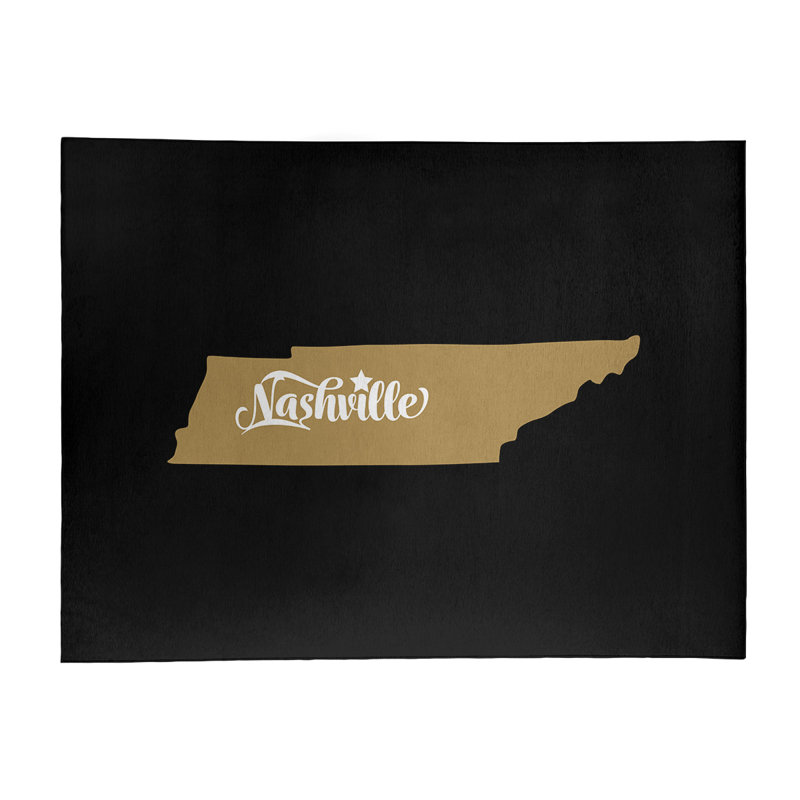 Tapis de l’de la nashville sports, Rectangle 8 pi x 10 pi