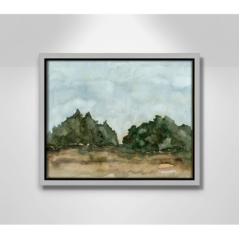 «Landscape II Print» par Corinne Rose Designs, H 9,5 po x l 11,5 po, Argent argent