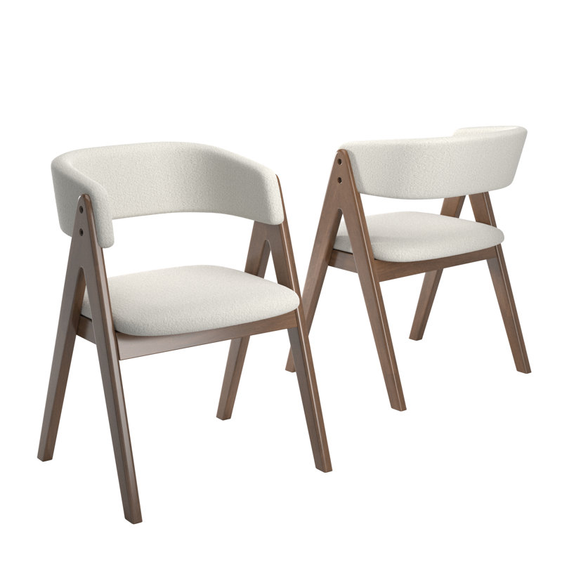 Chaises de salle à manger Arusha, Bois brun foncé