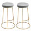 Shreya Upholstered Counter Stool with Metal Frame-461993096